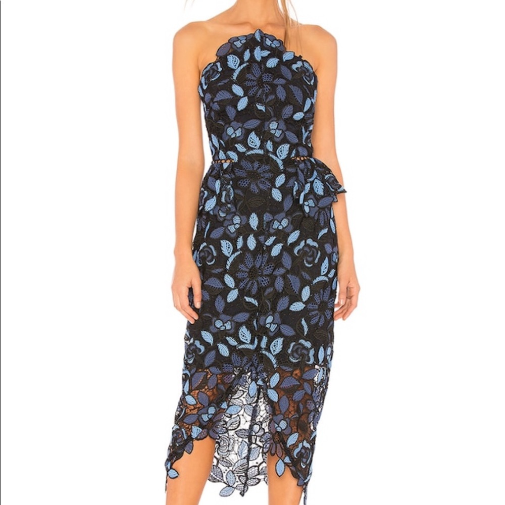 ELLIATT TIMES DRESS IN BLUE MULTI, Size Small